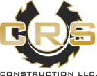 CRS Construction LLC logo with stylized letters and gear graphics — professional construction and engineering brand