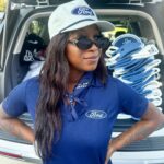 dry frit polo shirt with Ford screen printed on the chest